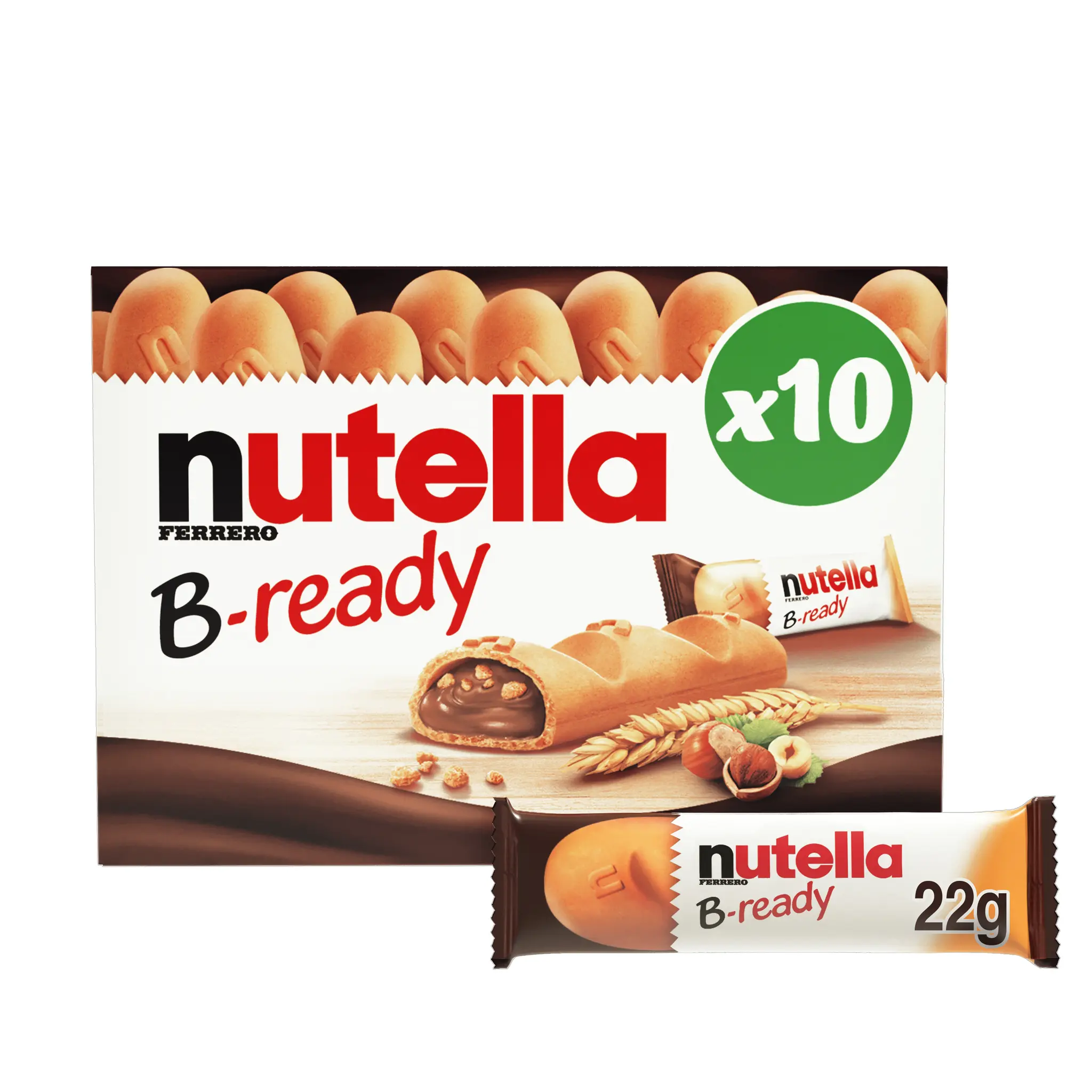 NUTELLA B-Ready gaufrettes fourrées de pâte à tartiner