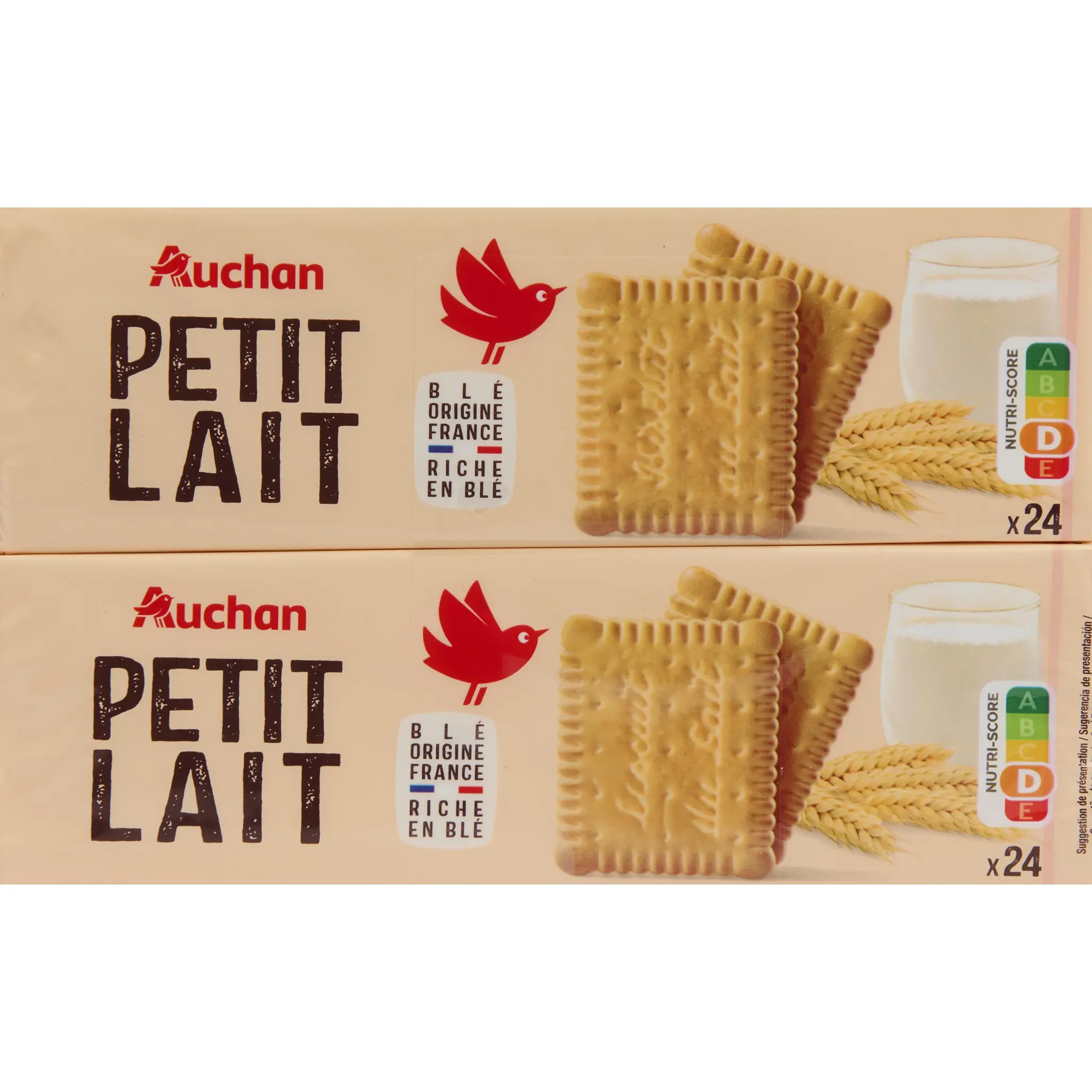 AUCHAN Biscuits petit lait