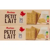 AUCHAN Biscuits petit lait