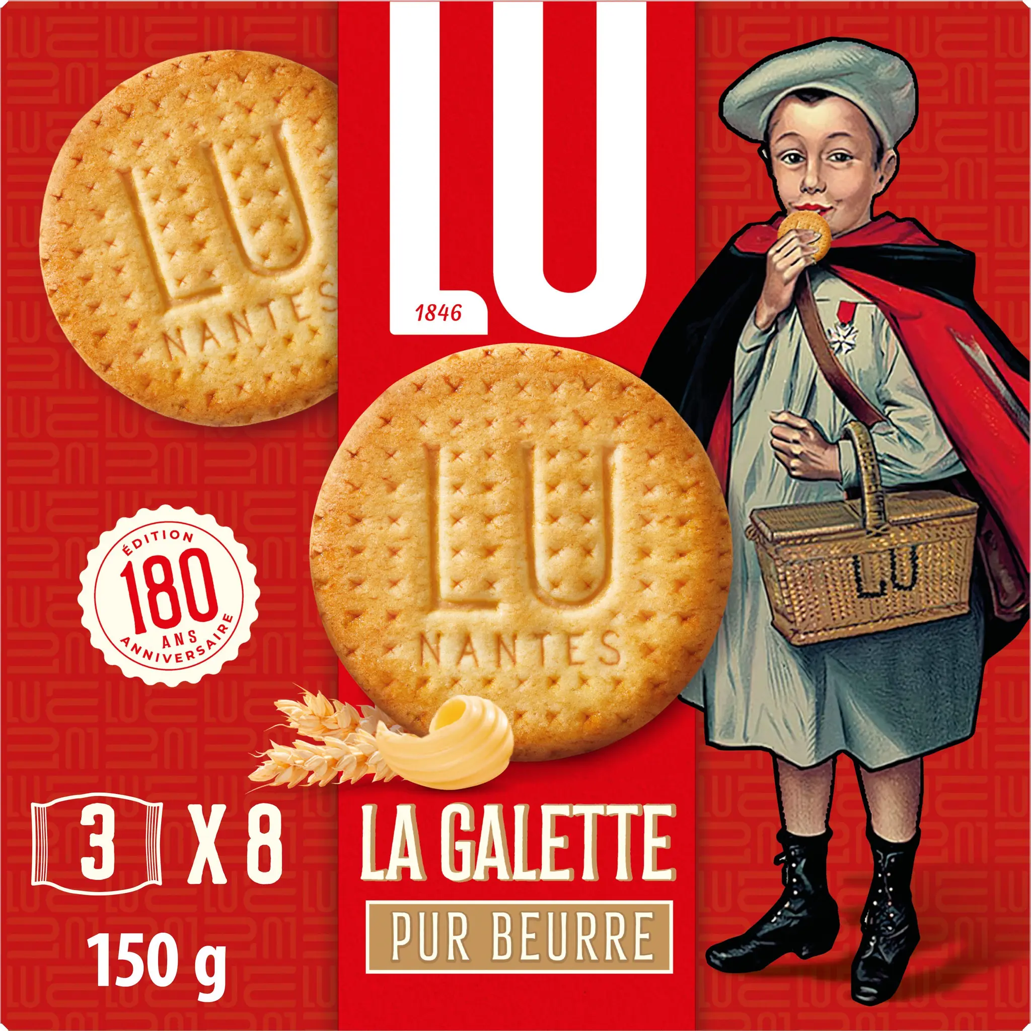 LU Biscuits galettes pur beurre au blé français