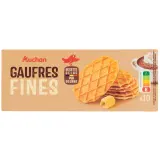AUCHAN Gaufrettes pur beurre fines et croquantes