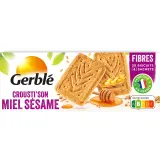 GERBLE Biscuits crousti'son miel sésame sachets fraîcheur