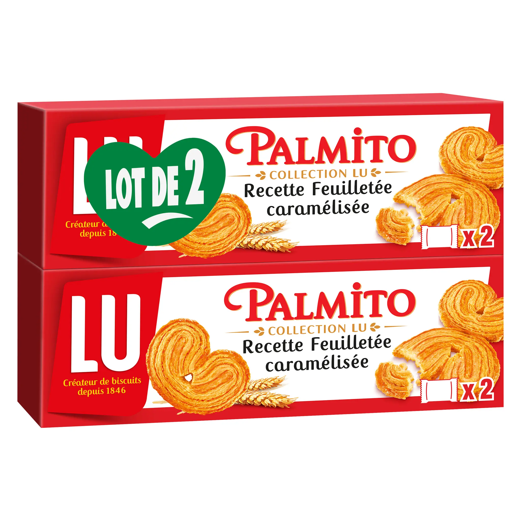 LU Palmito biscuits feuilletés caramélisés