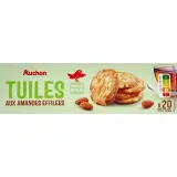 AUCHAN Tuiles aux amandes sans huile de palme