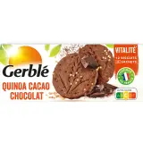 GERBLE Biscuits quinoa cacao chocolat sans huile de palme sachets fraîcheur