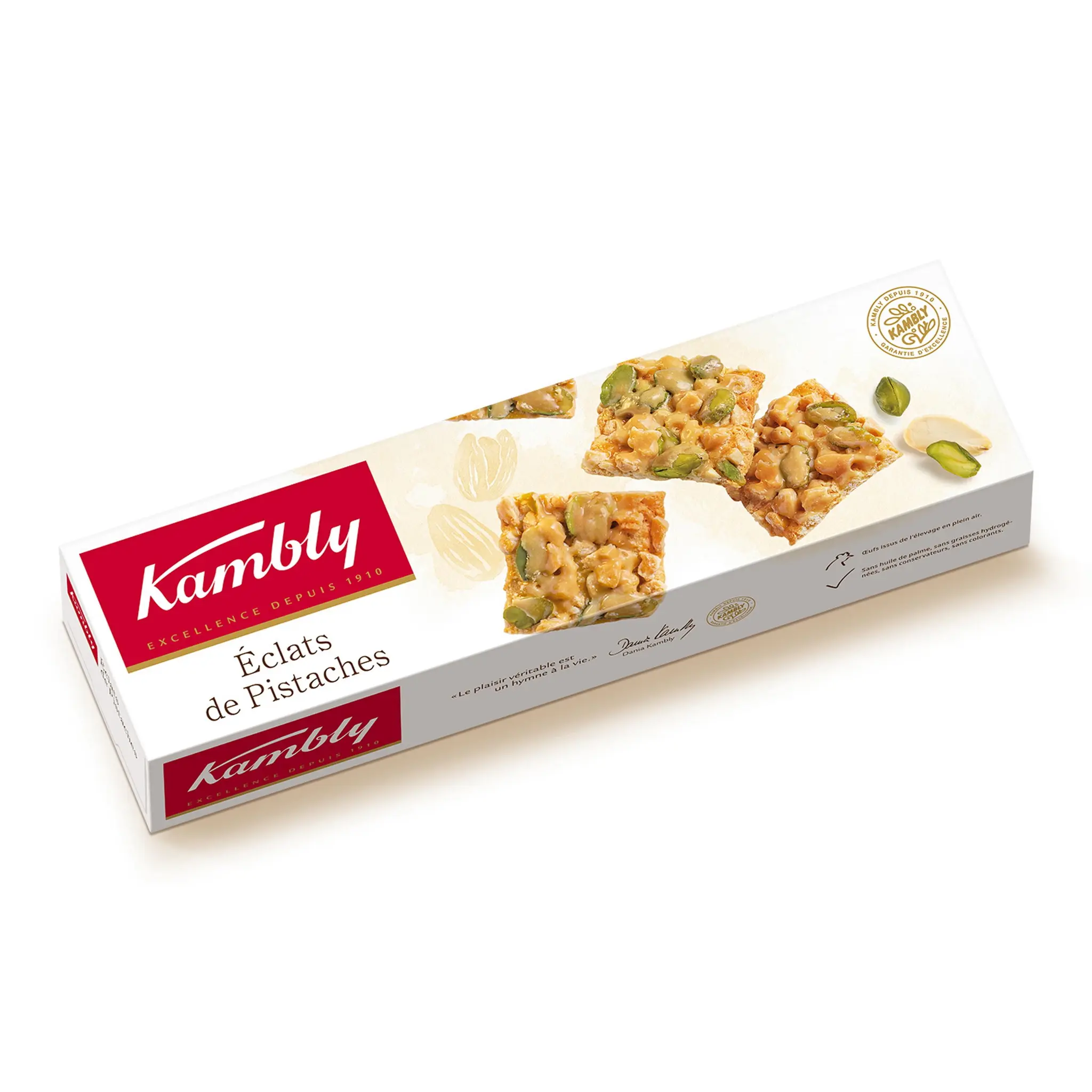 KAMBLY Biscuits croustillants aux éclats de pistaches et amandes caramélisées