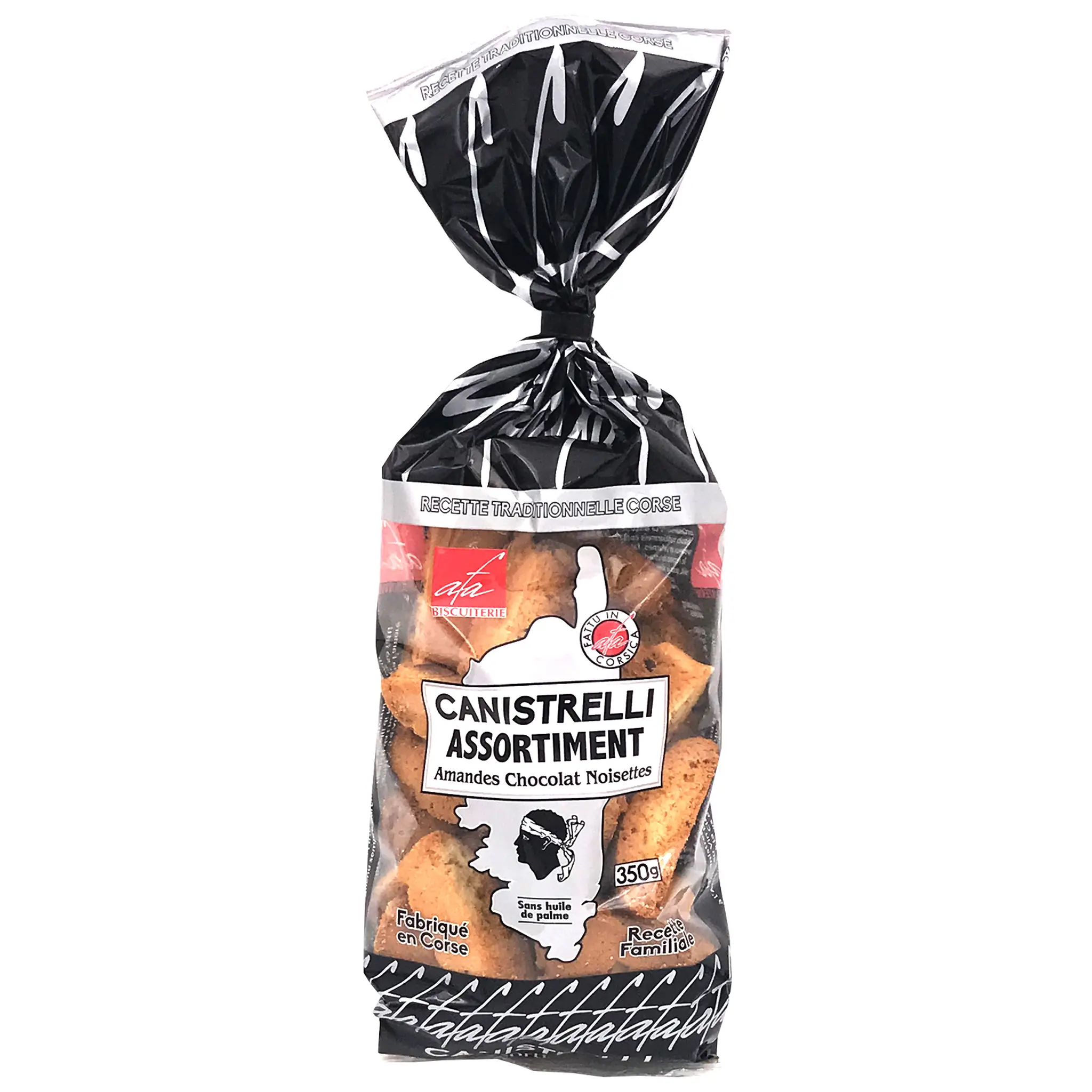 BISCUITERIE D'AFA Assortiment de Canistrelli biscuits Corse amandes chocolat et noisettes
