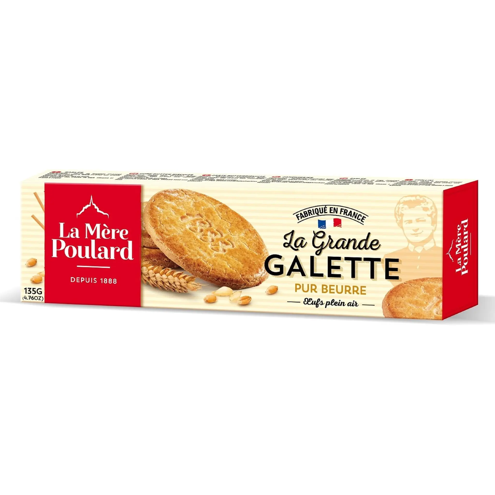 LA MERE POULARD Biscuits la grande galette pur beurre aux oeufs plein air