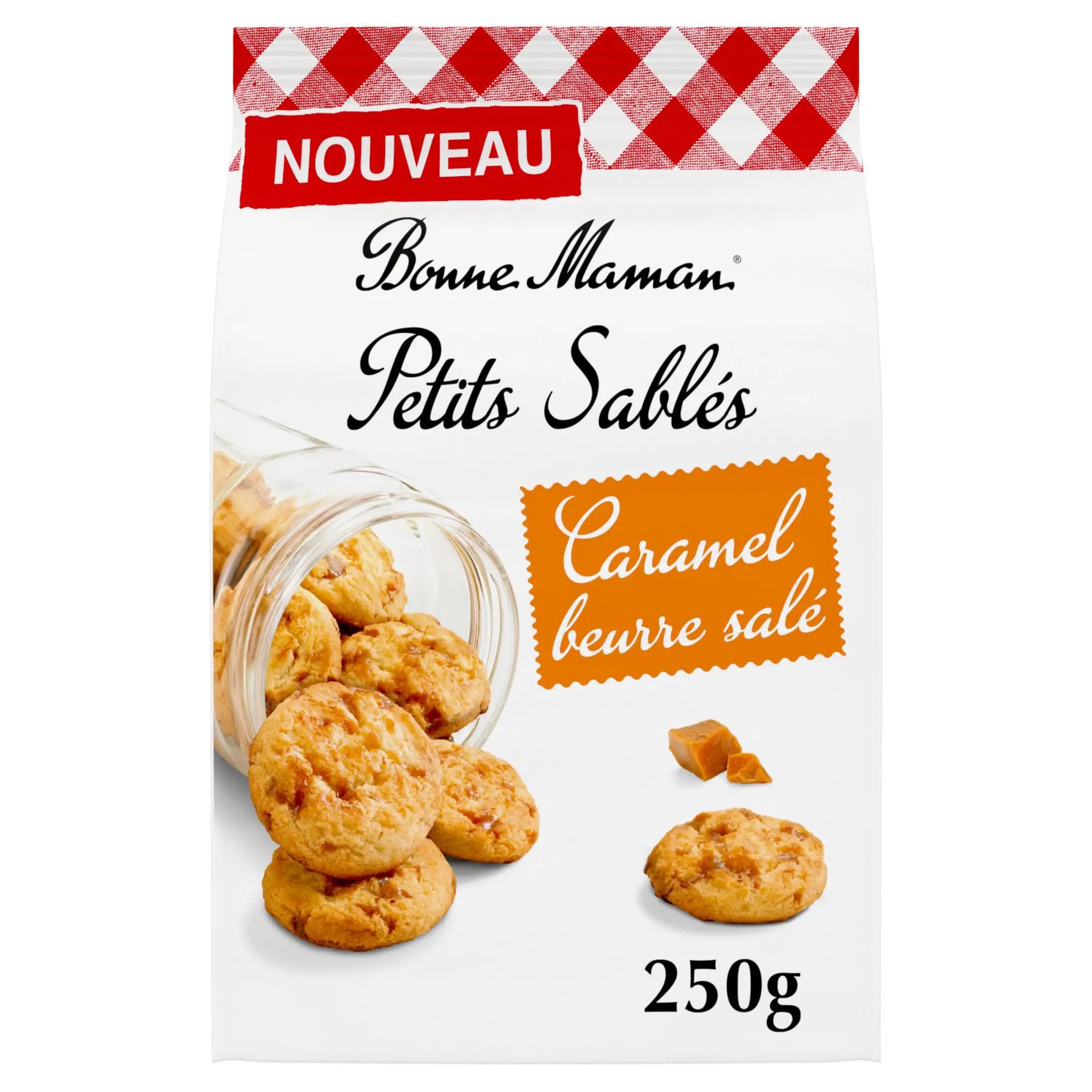 BONNE MAMAN Petits sablés aux éclats de caramel beurre salé