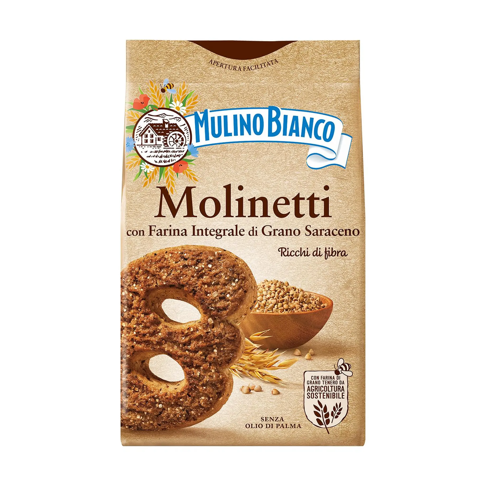 MULINO BIANCO Biscuits sablés à la cassonade avoine et sarrasin