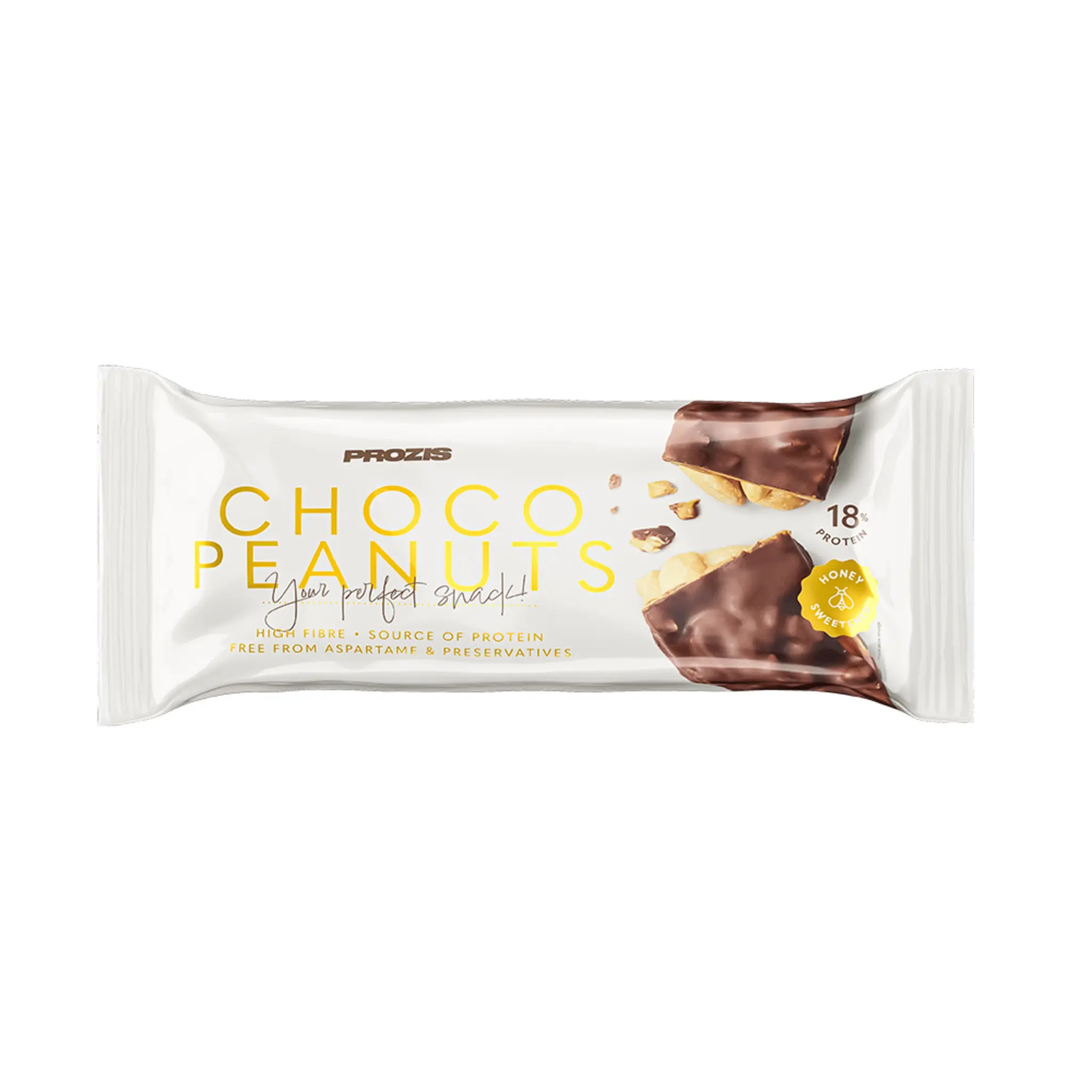 PROZIS Barres de céréales aux cacahuètes et chocolat au lait