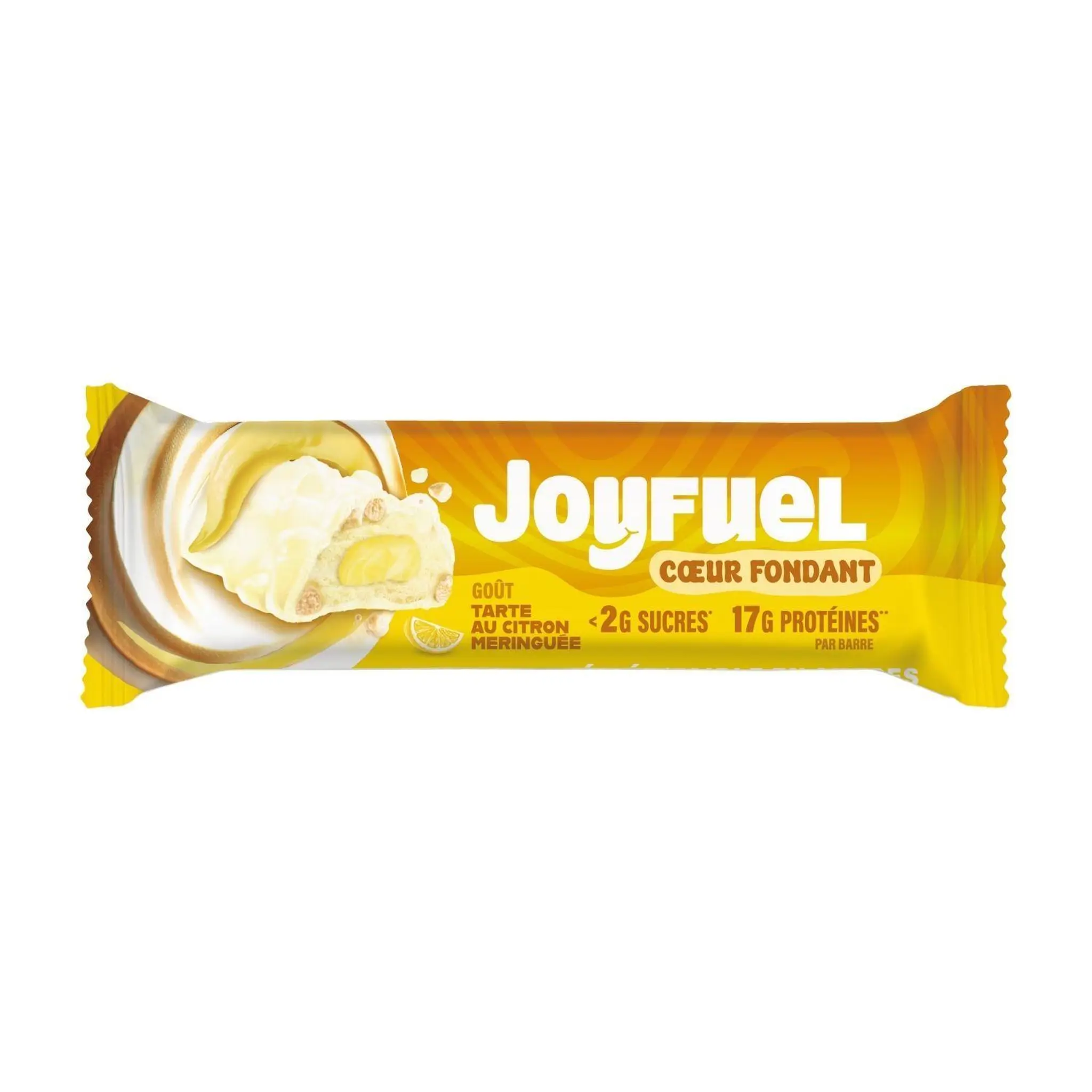 JOYFUEL Barre protéinée au coeur fondant goût citron meringué