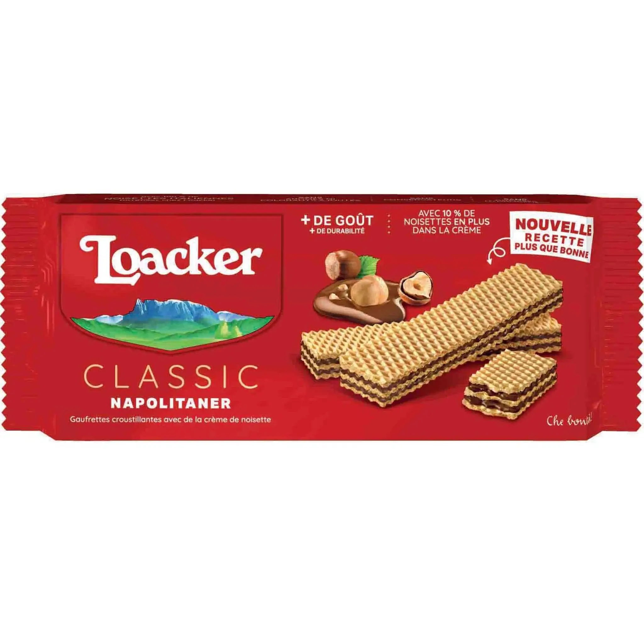 LOACKER Gaufrettes croustillantes fourrées à la crème de noisettes