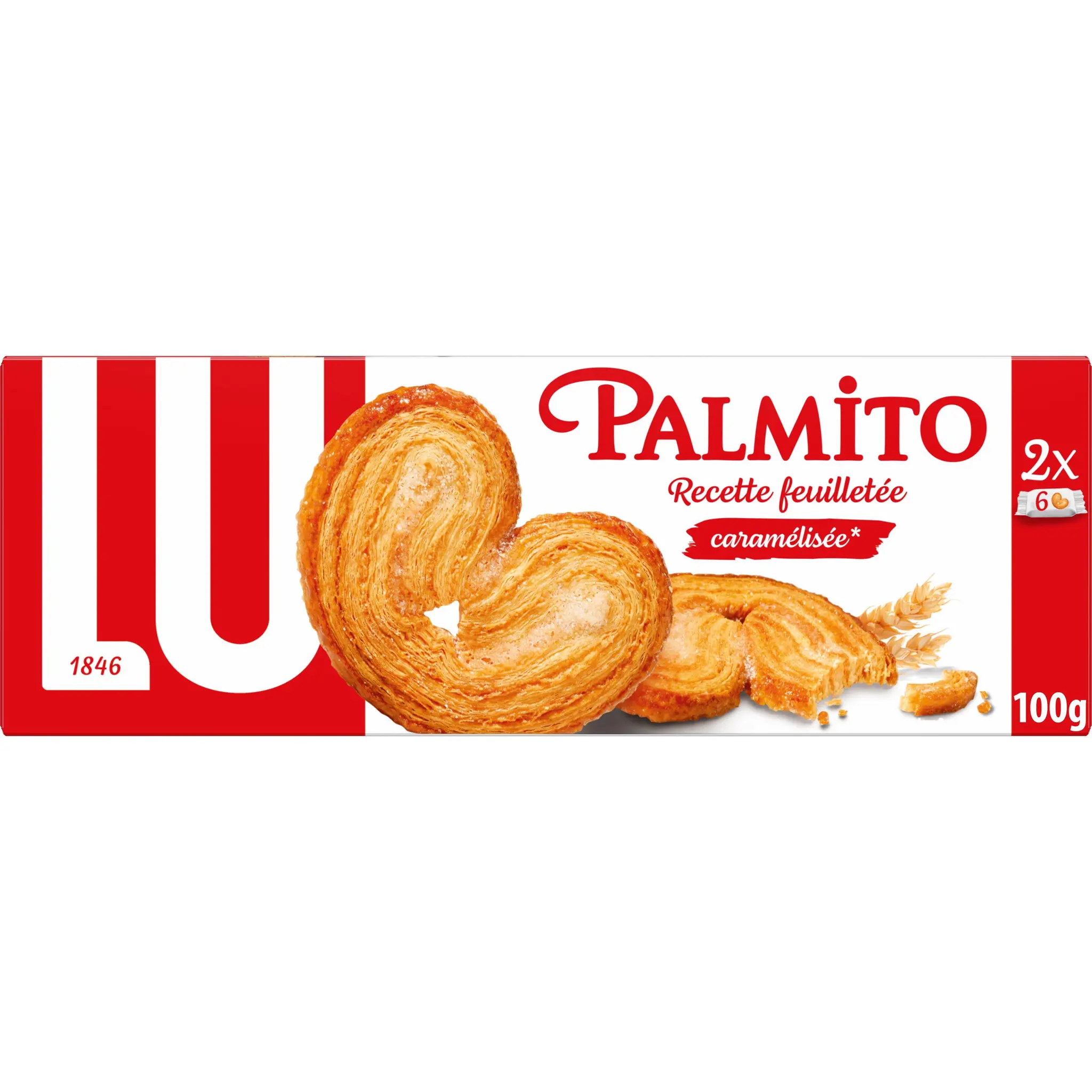 LU Palmito biscuits feuilletés caramélisés palmiers sachets fraîcheur