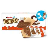 KINDER Cards gaufrettes croustillantes fourrées chocolat et lait