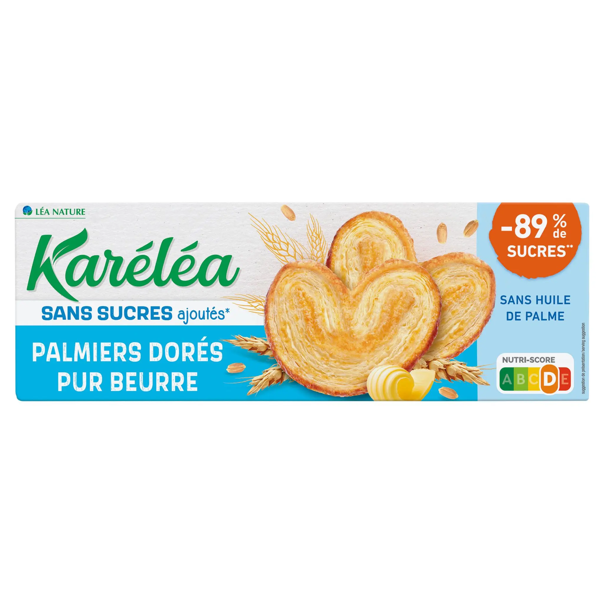 KARELEA Palmiers dorés sans sucres ajoutés