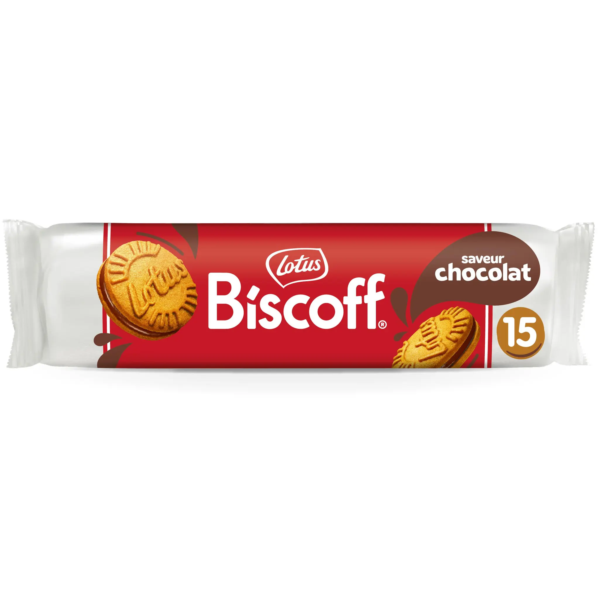 LOTUS Biscoff Biscuits Speculoos fourrés crème saveur chocolat