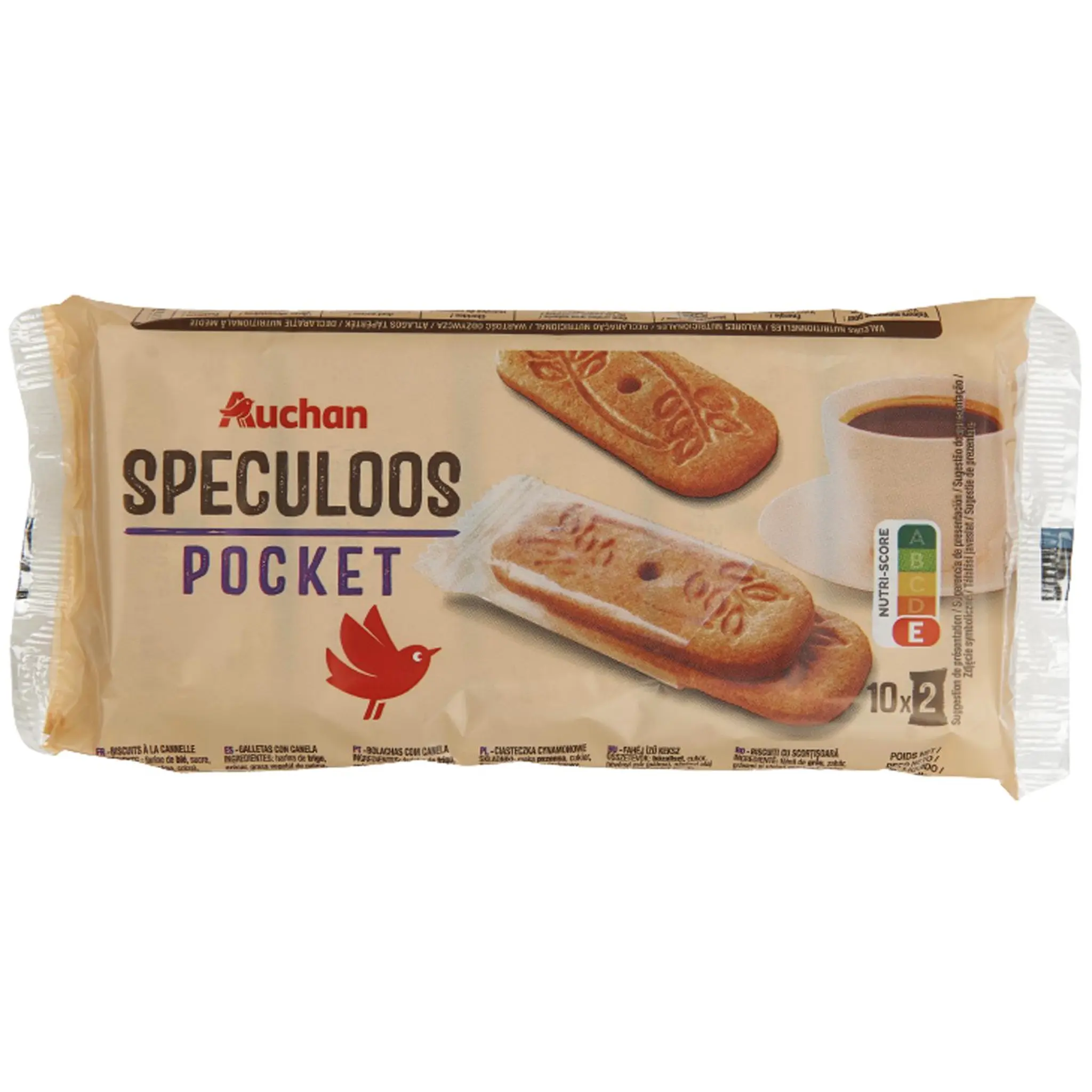AUCHAN Speculoos pocket sachets fraîcheur