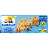 GERBLE Cookie chocolat saveur noisette sans sucres