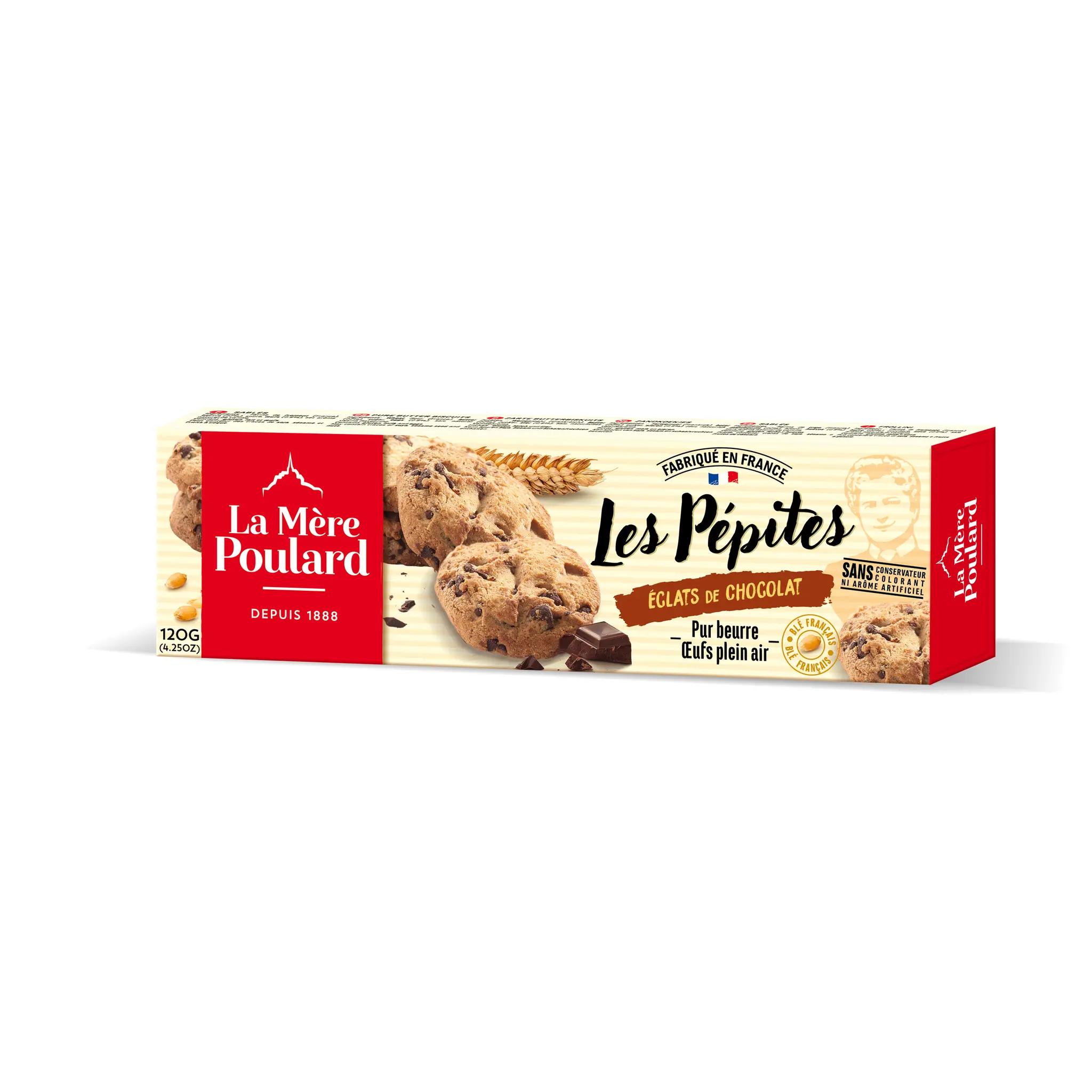 LA MERE POULARD Biscuits Les Pépites aux éclats de chocolat