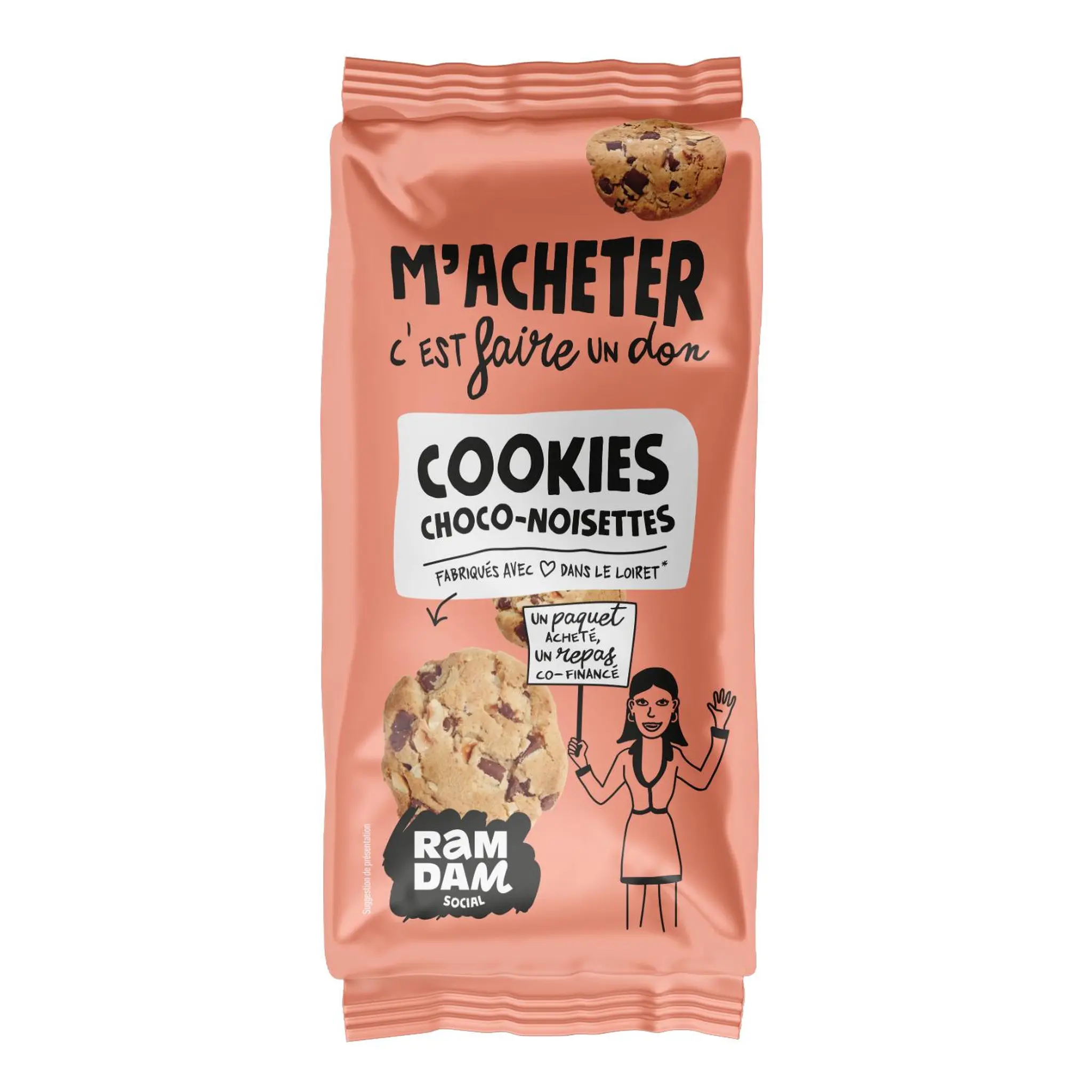 RAMDAM SOCIAL Cookies chocolat noisettes
