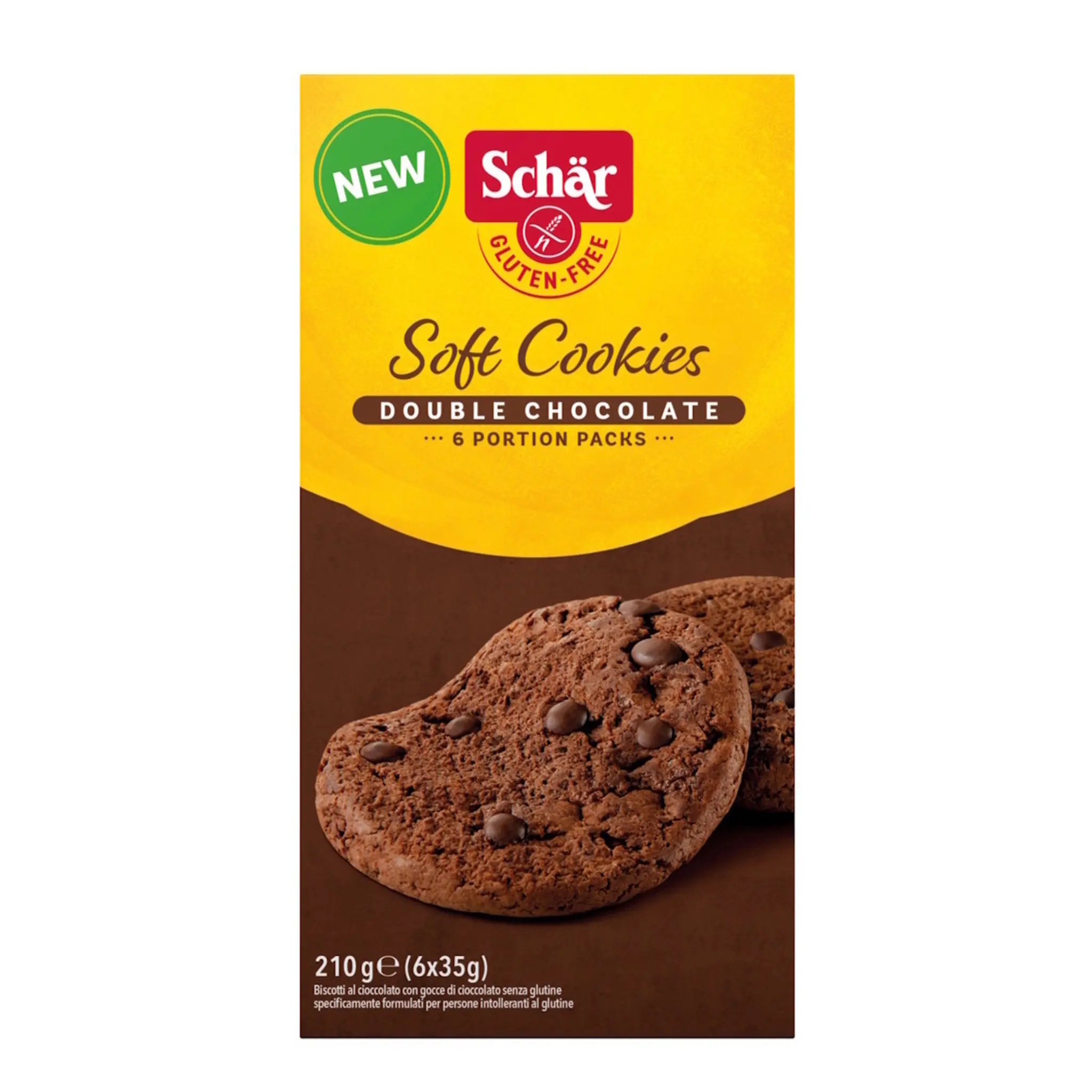 SCHAR Soft cookies double chocolat sans gluten