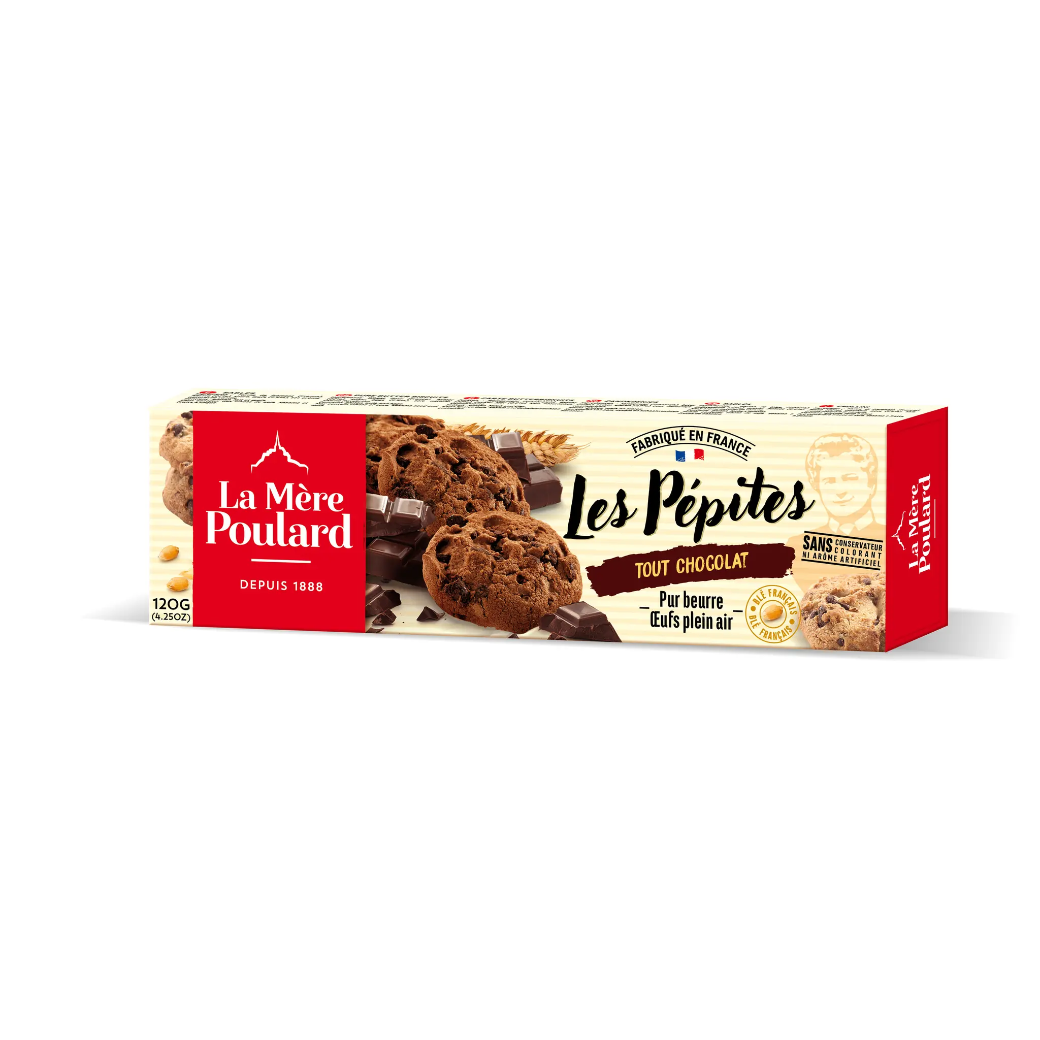 LA MERE POULARD Biscuits Les Pépites tout chocolat