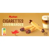 AUCHAN Cigarettes gourmandes au chocolat