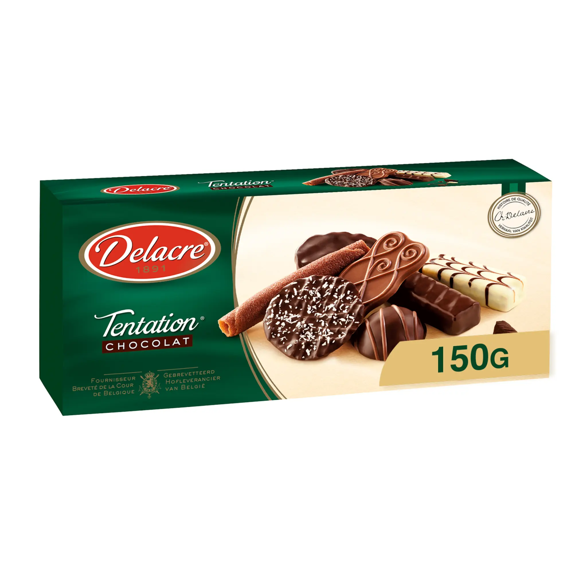 DELACRE Tentation assortiment de biscuits au chocolat