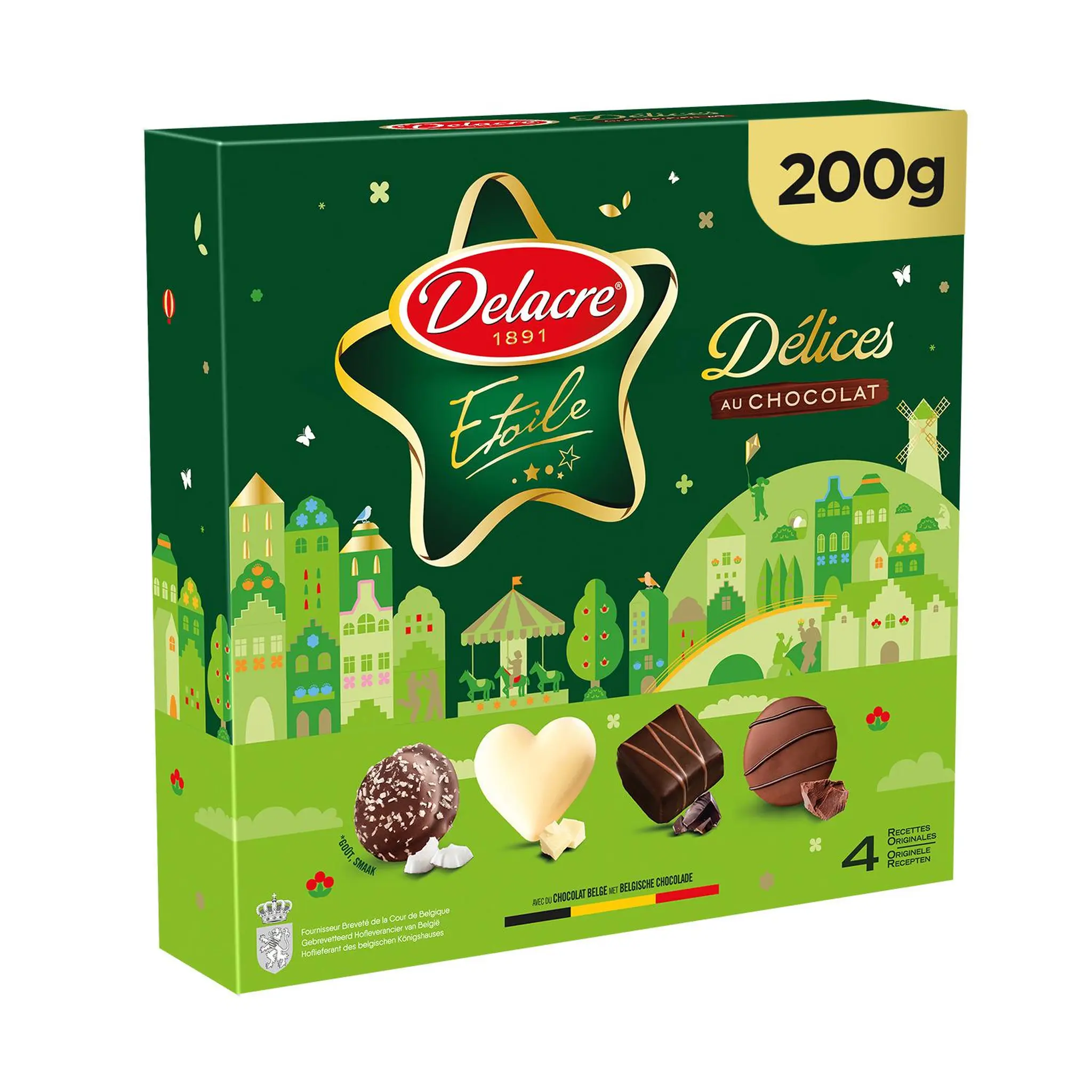 DELACRE Assortiment de biscuits et délices au chocolat