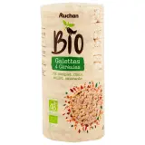 AUCHAN BIO Galettes aux 4 céréales