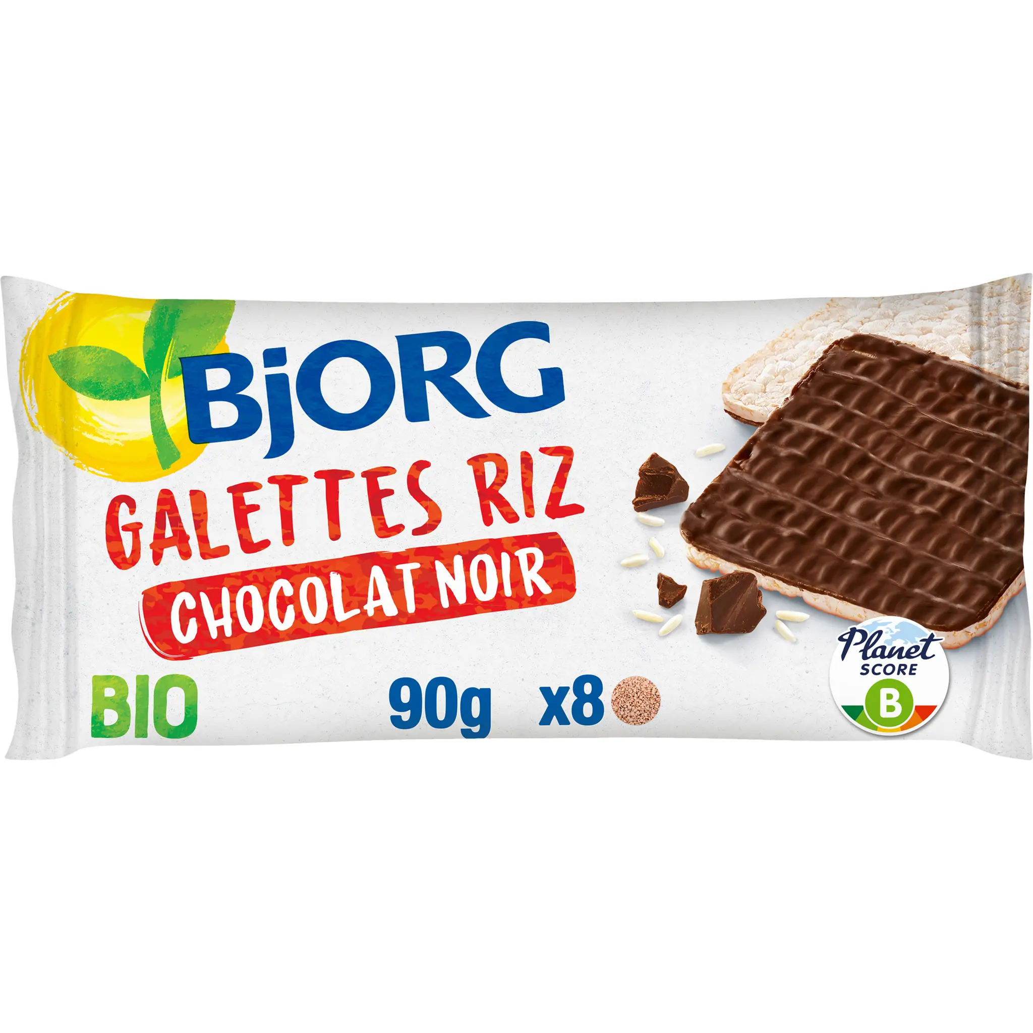BJORG Galettes de riz au chocolat noir bio