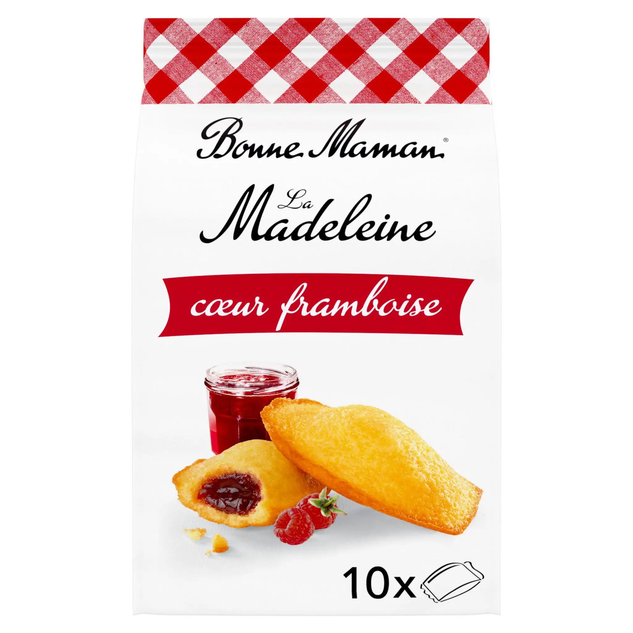 BONNE MAMAN Madeleines à la framboise sachets individuels