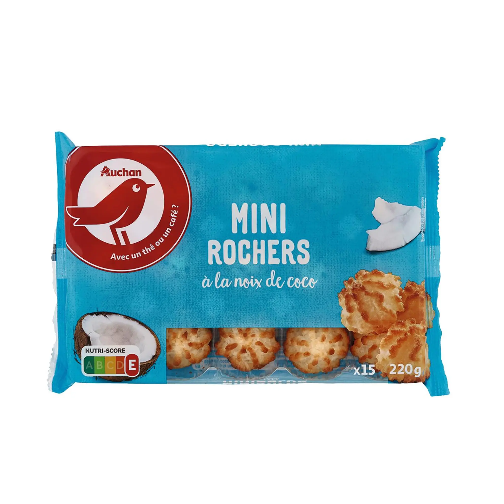 AUCHAN Mini rochers à la noix de coco