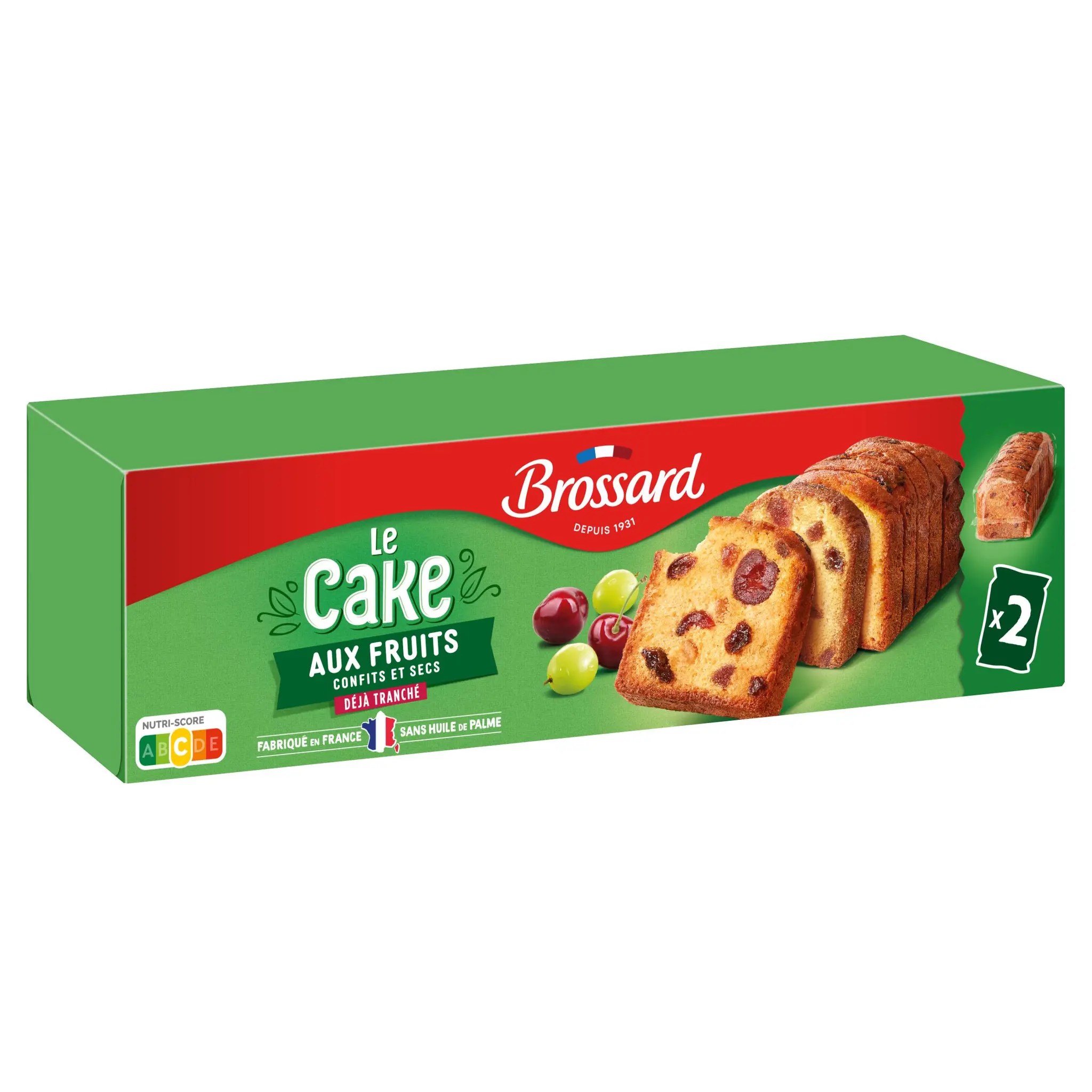 BROSSARD Cake aux fruits confits et aux raisins secs