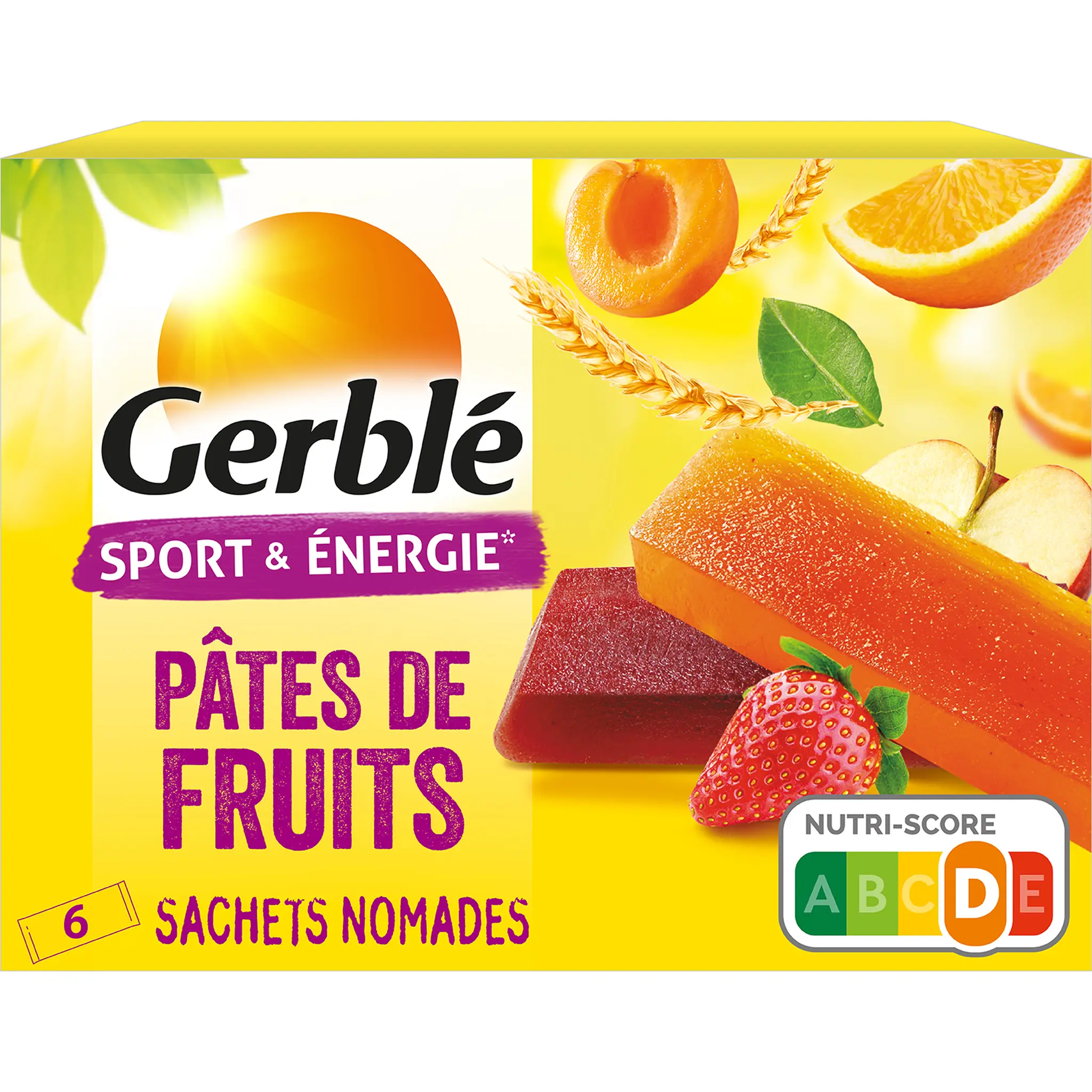 GERBLE Pâtes de fruits sachets individuels