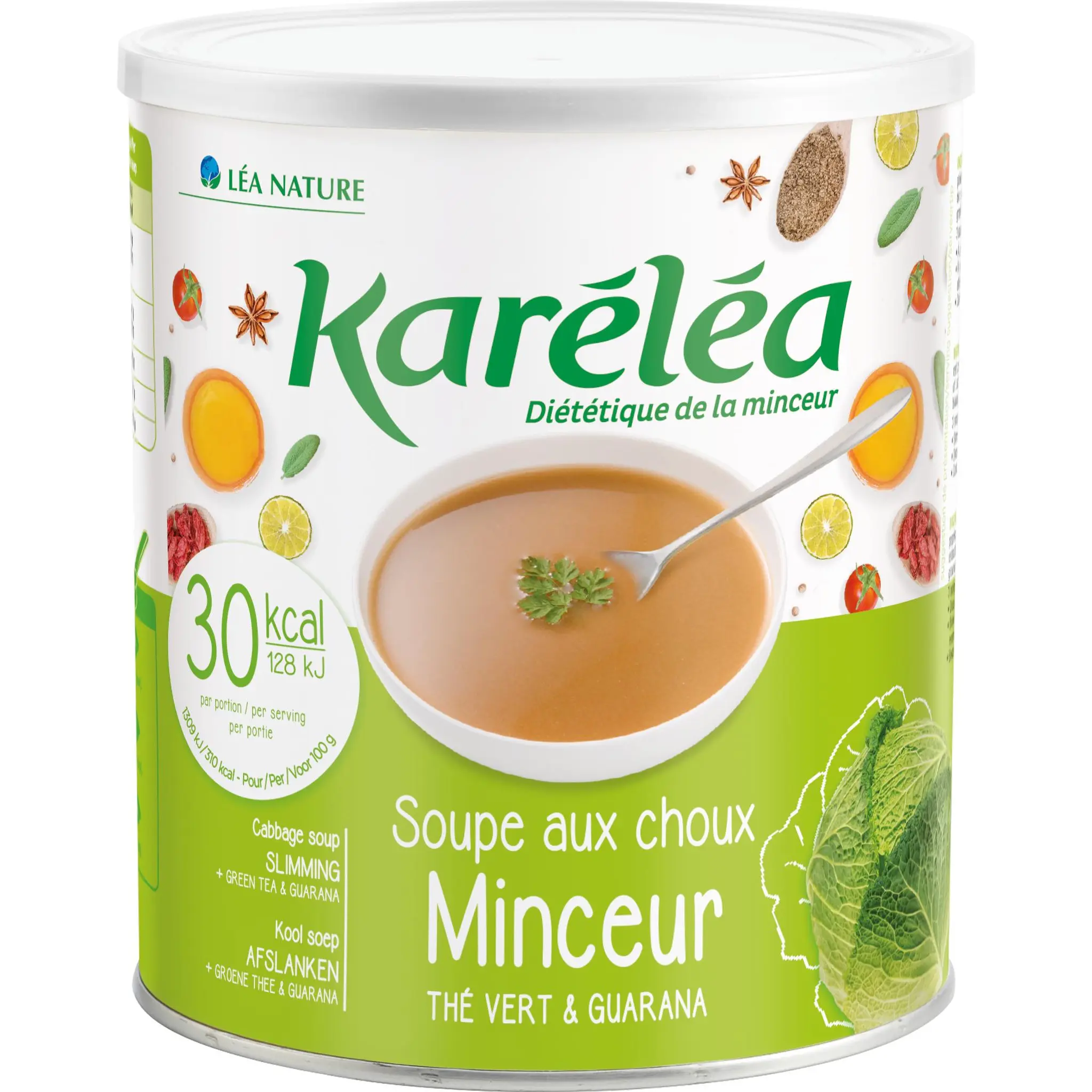 KARELEA Soupe minceur aux choux thé vert et guarana