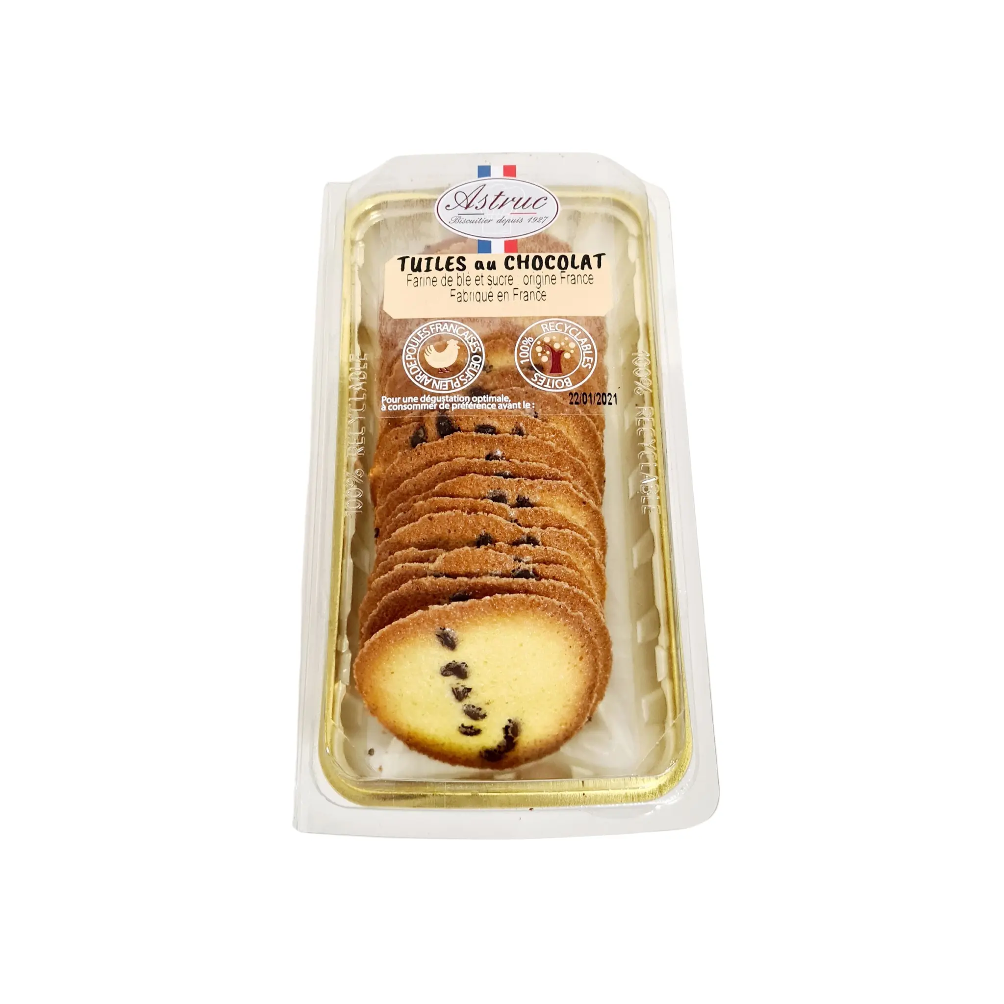 ASTRUC Tuiles aux pépites de chocolat
