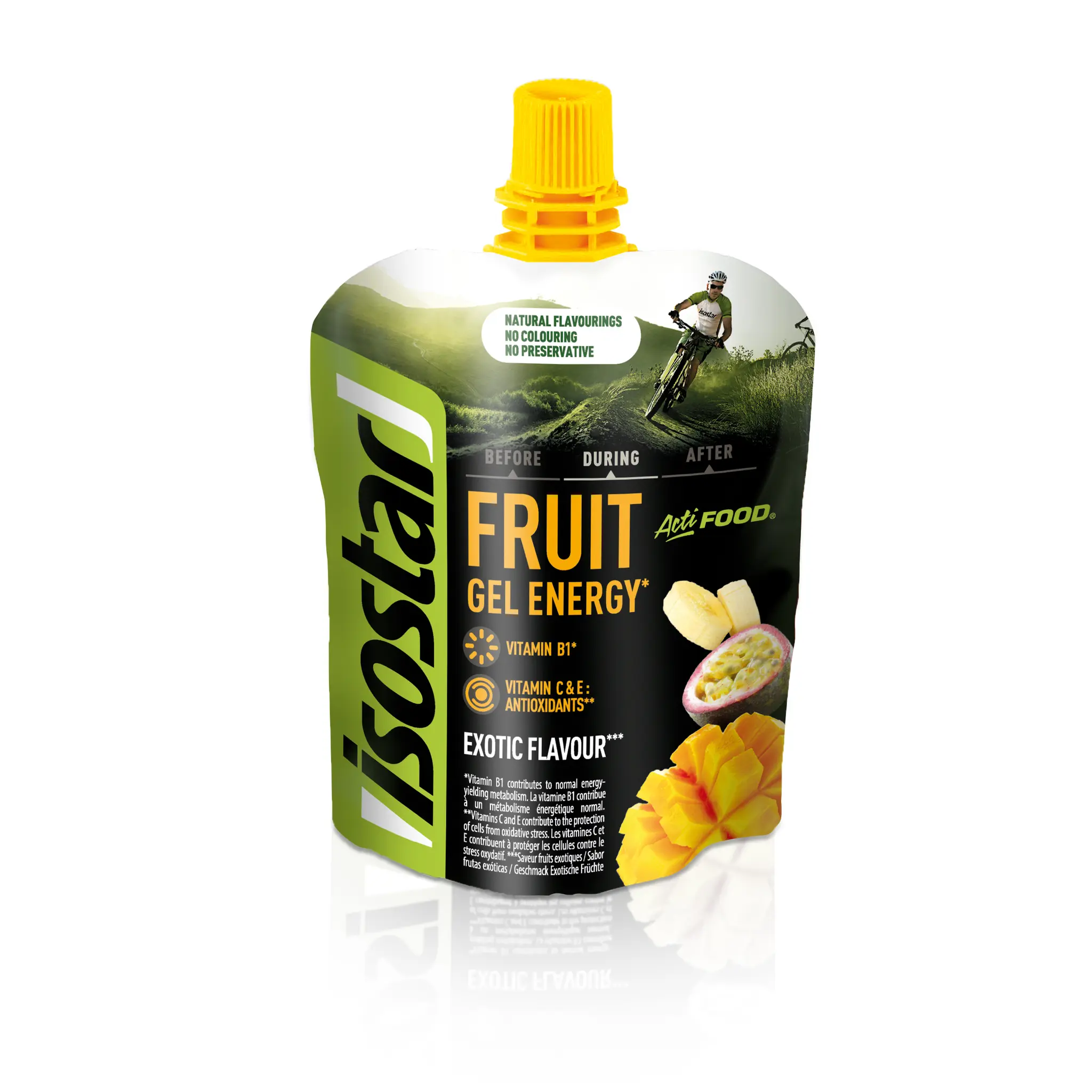 ISOSTAR Gel energy Actifood saveur fruit exotique