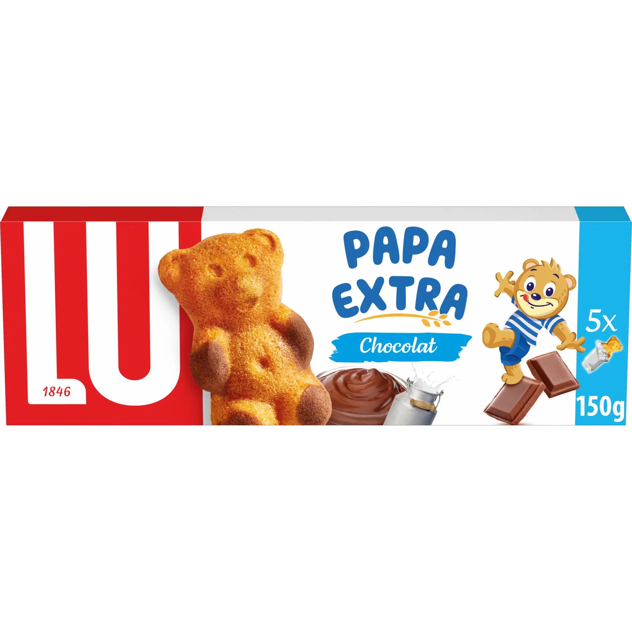 LULU L'OURSON Gâteaux fourrés au chocolat sachets individuels