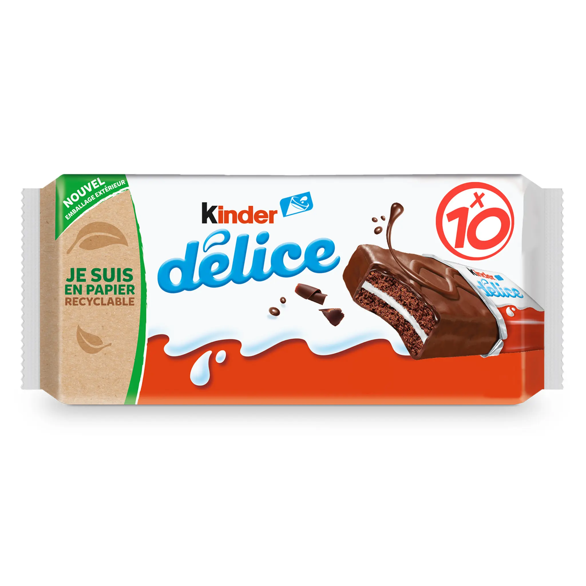 KINDER Délice génoises au chocolat sachets individuels