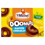 ST MICHEL Doonuts nappés au chocolat sans huile de palme sachets individuels