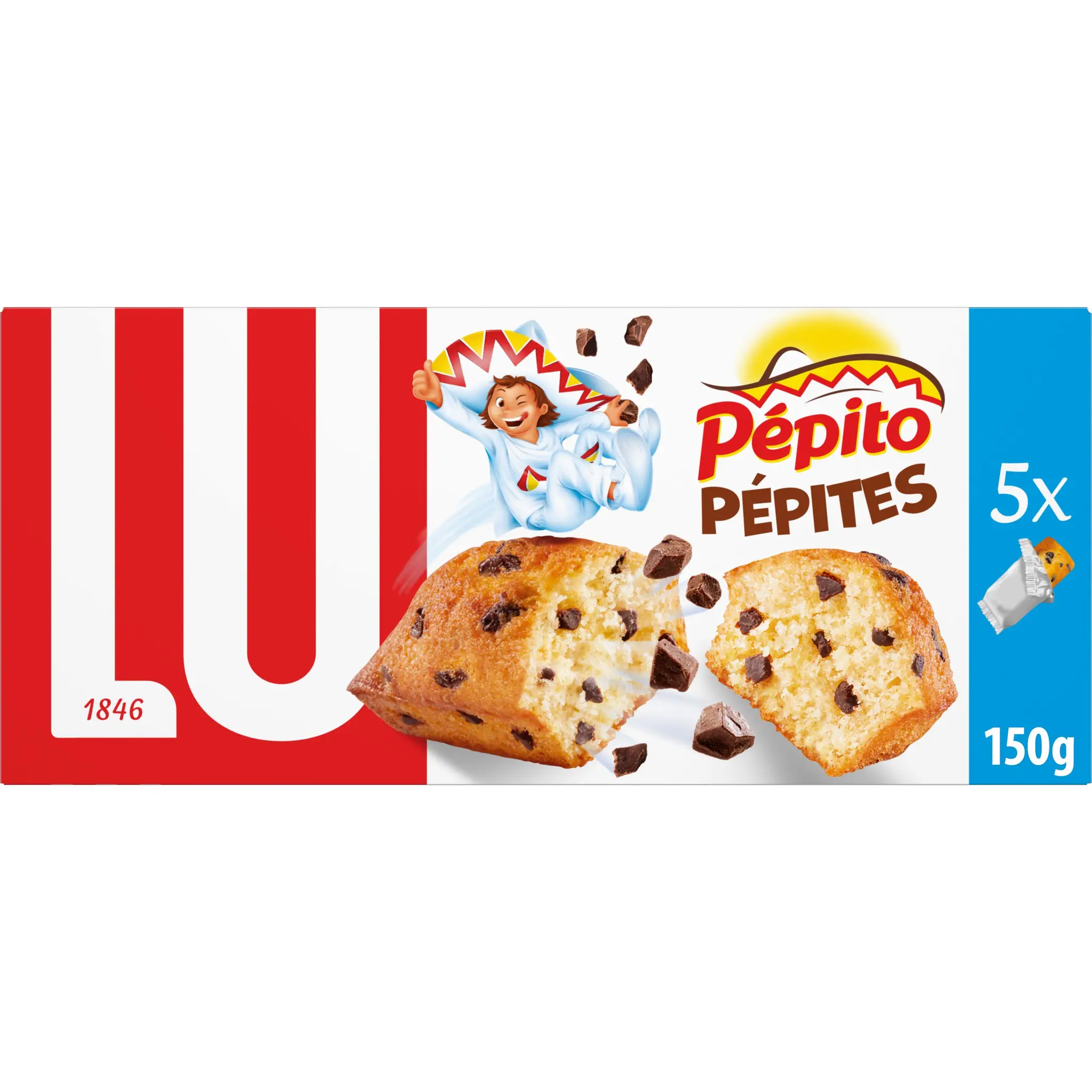 PEPITO Gâteaux aux pépites de chocolat sachets individuels