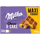 MILKA Choco & Cake Gâteaux fourrés au chocolat et pépites de chocolat sachets individuels