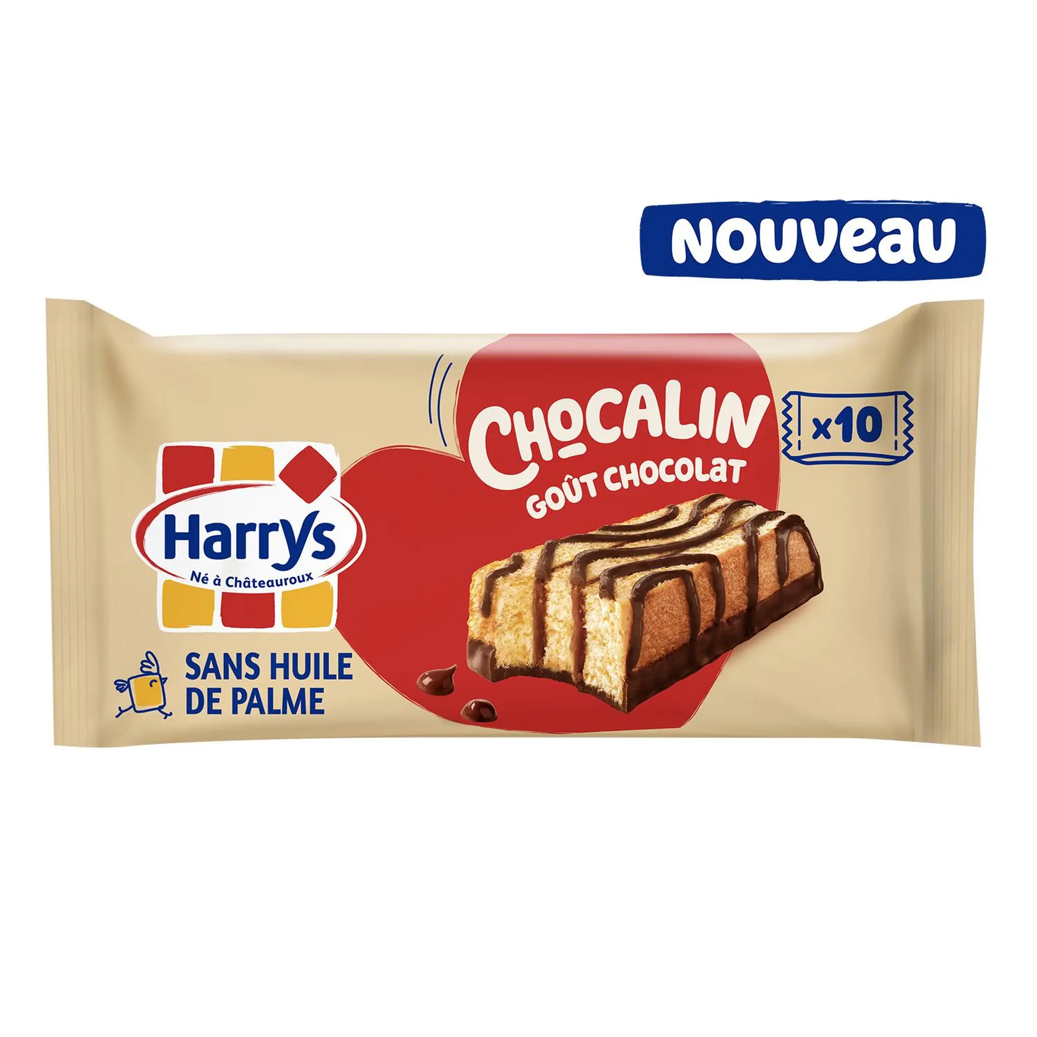 HARRYS Chocalin gâteaux moelleux cacao et chocolat sachets individuels