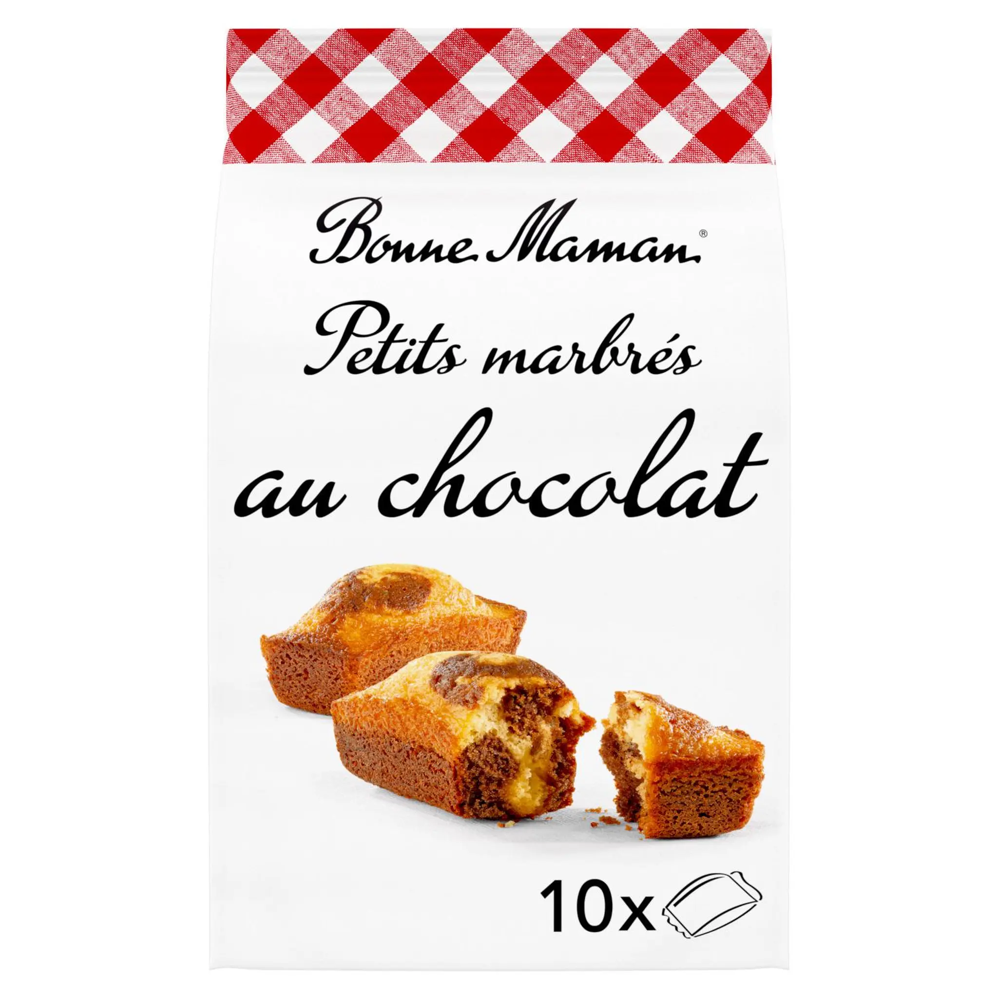 BONNE MAMAN Petits marbrés au chocolat sachets individuels