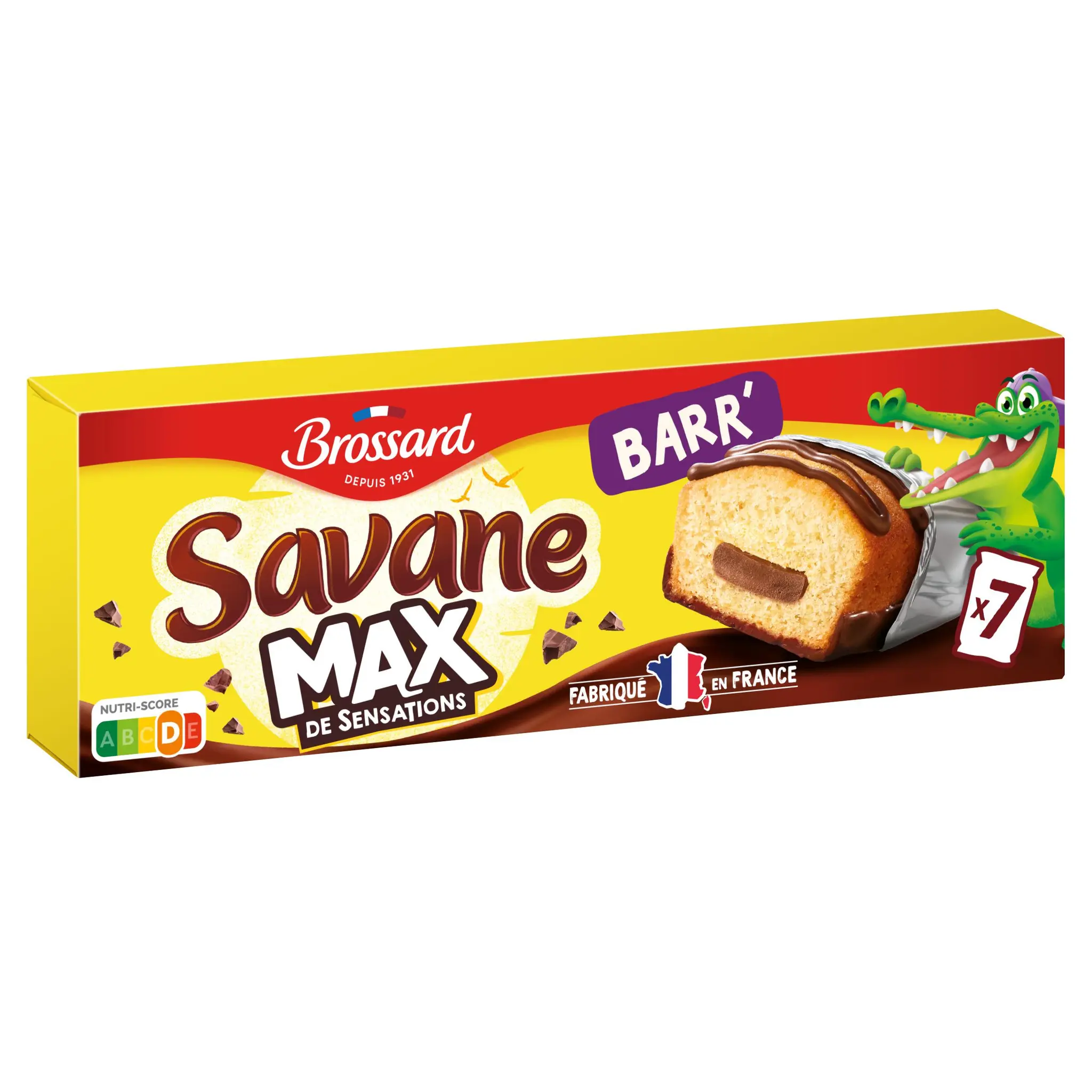 BROSSARD Savane Max Barr' gâteaux fourrés chocolat sachets individuels