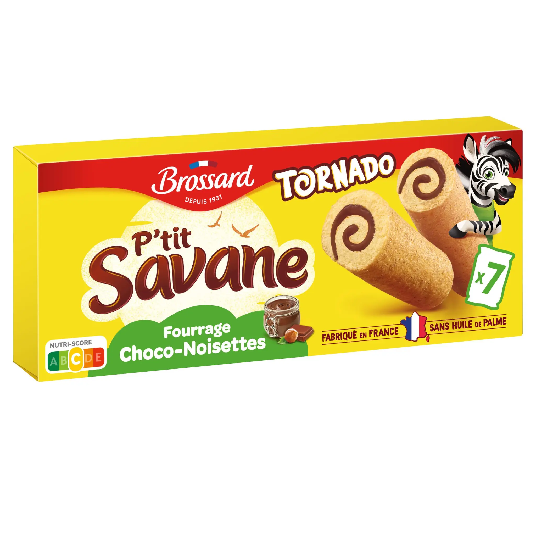 BROSSARD P'tit Savane gâteaux roulés choco noisettes