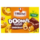 ST MICHEL Doonuts Gâteaux fourrés au chocolat sachets individuels
