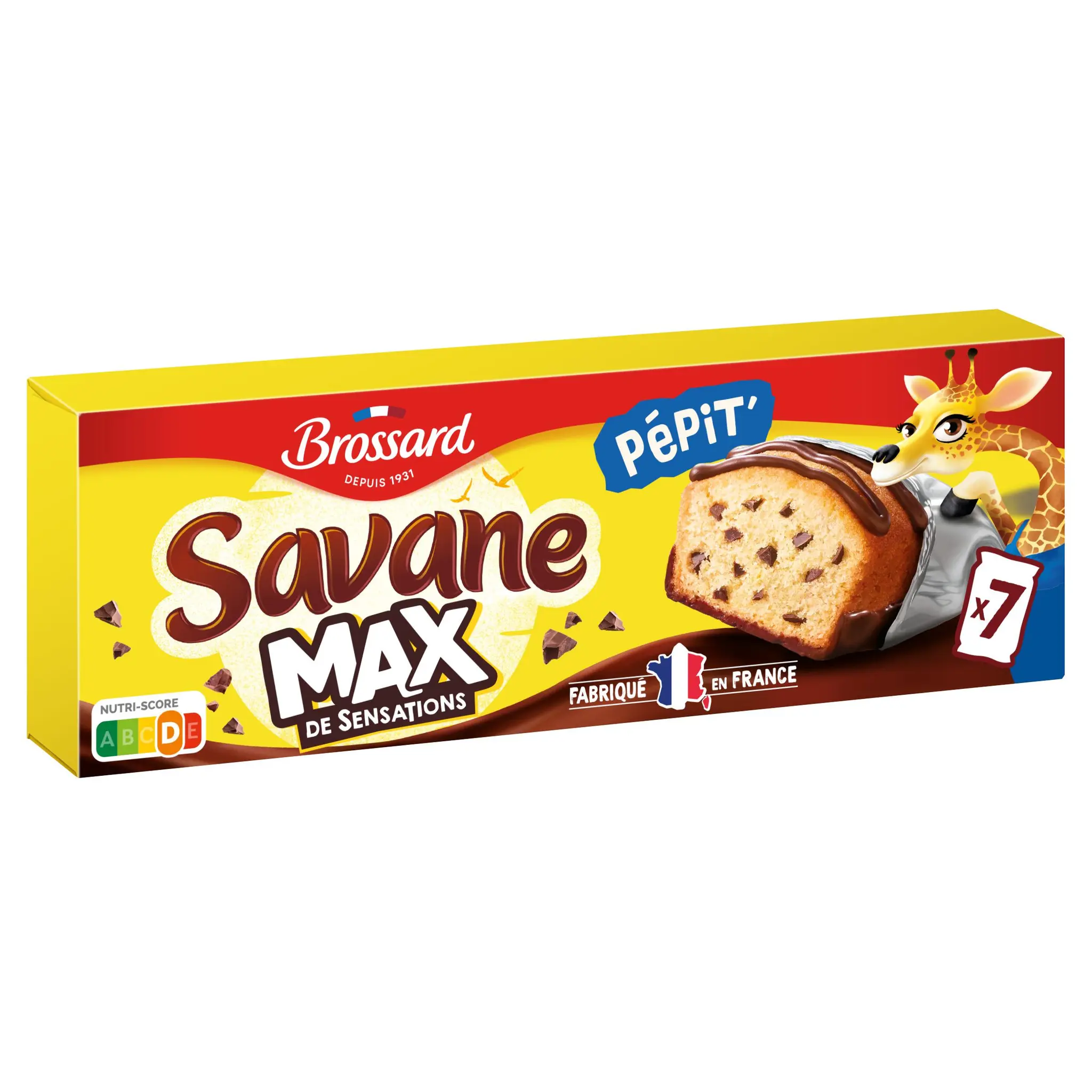 BROSSARD Savane Max Pépit' Gâteaux aux pépites de chocolat sachets individuels